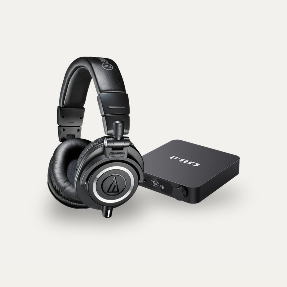 Audio-Technica ATH-M50x + FiiO K11 Headphone Set – DAC Colour Black