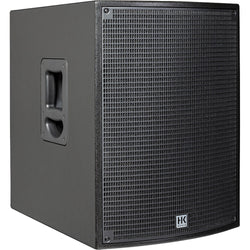 HK Audio SONAR 115 Sub D active subwoofer with large speaker driver and control panel, designed for professional audio setups.