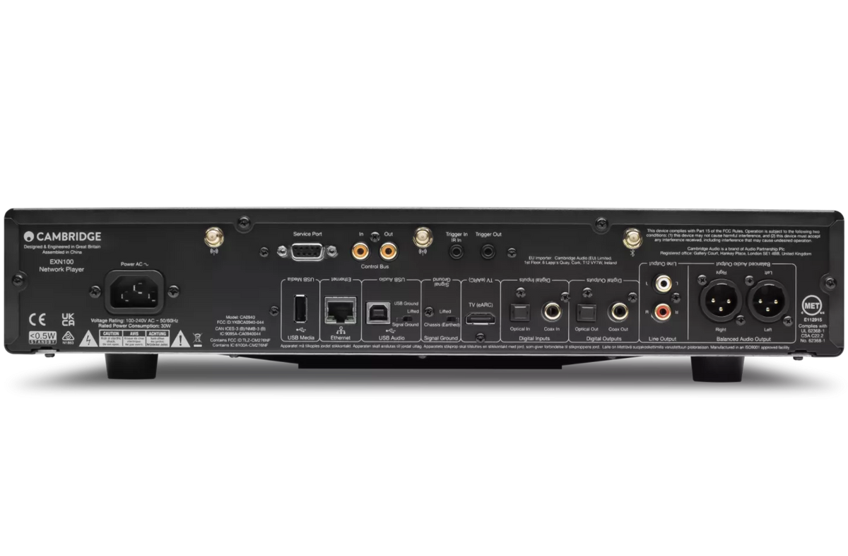 Cambridge Audio EXN100 network streaming preamp, front view