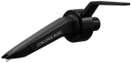 Ortofon Concorde Music Black turntable cartridge shown from the left side with a sleek black design and stylus for vinyl playback.