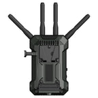 Hollyland Pyro Ultra receiver, rear view with V-mount battery plate