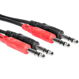 Hosa CSS-200 Dual 6,3 mm TRS – Dual 6,3 mm TRS στερεοφωνικό καλώδιο