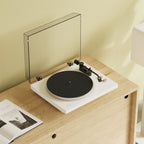 Kanto Audio OBI3 Gen 2 turntable, White, lifestyle shot
