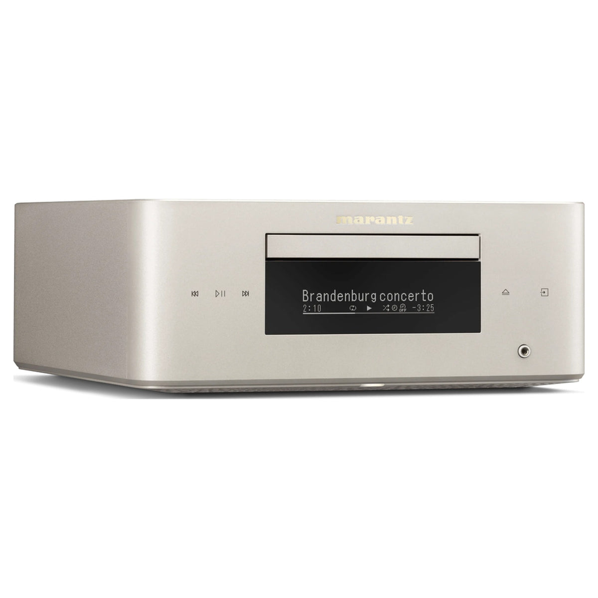 Marantz MCR 60n DAB, Marantz Champagne Gold, angled view from the right