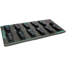 Nektar Pacer MIDI controller with pads, knobs, and buttons for music production and performance on a sleek black interface.