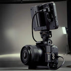 Rode HDMI Adaptor mounted on a camera cage feeding an on-camera monitor