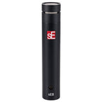 Pair of SE Electronics sE8 condenser microphones for stereo recording, featuring sleek black design and professional audio quality.