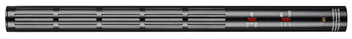 sE Electronics sE6160 shotgun microphone with wind filter, black body and professional audio recording equipment.